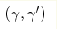 (\gamma,\gamma^{\prime})
