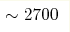 \sim2700