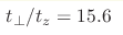 t_\perp /t_z=15.6