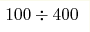 100\div400 