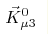 \vec K^0_{\mu3}