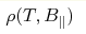 \rho(T,B_\parallel)