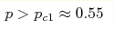 p>p_{c1}\approx0.55