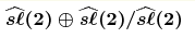 \boldsymbol{\widehat{s\ell}(2)\oplus\widehat{s\ell}(2)/\widehat{s\ell}(2)}