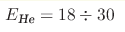 E_{\text{He}}=18\div30 