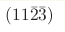 (11\bar{2}\bar{3})