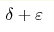 \delta+\varepsilon