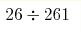 26\div261 