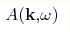 A(\mathbf{k,}\omega)