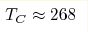 T_{C}\approx268 