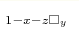 _{1-x-z\square_y}