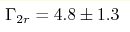 \Gamma _{2r} = 4.8\pm1.3 