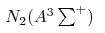 N_2(A^3\sum^+)