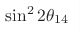 \sin^2 
2\theta_{14}