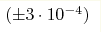 (\pm3\cdot10^{-4})