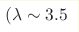 (\lambda\sim3.5 