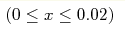 (0\leq x\leq0.02)