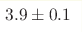 3.9\pm 0.1