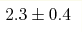 2.3 \pm 0.4