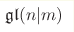 \frak{gl}(n|m)