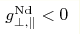g^{\rm Nd}_{\perp,\parallel}<0