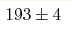 193\pm4 