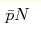 \bar{p}N