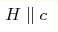 H\parallel {c}