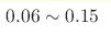 0.06\sim0.15 
