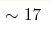 \sim17 