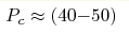 P_c\approx(40{-}50) 