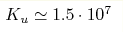 K_u\hm\simeq1.5\cdot10^7