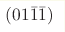 (01\bar{1}\bar{1})