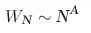 W_{\text{N}}\hm\sim\text{N}^{\text{A}}