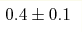 0.4\pm0.1
