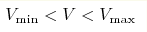 V_{\min}<V<V_{\max}