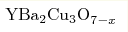 \mathrm{YBa_{2}Cu_{3}O}_{7-x}