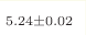 _{5.24 \pm 0.02 }