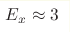 E_x\approx3 