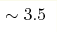 \sim3.5 