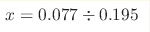 x=0.077 \div 0.195