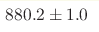 880.2\pm1.0