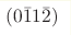 (0\bar{1}1\bar{2})