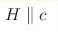 H\parallel c
