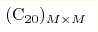 (\mathrm{C}_{20})_{{M}\times{M}}