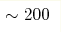 \sim200 