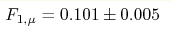 F_{1,\mu} = 0.101\pm0.005 