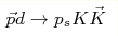 \vec pd\to p_sK\vec K
