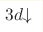 3d{\downarrow}