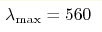 \lambda_{\max}=560